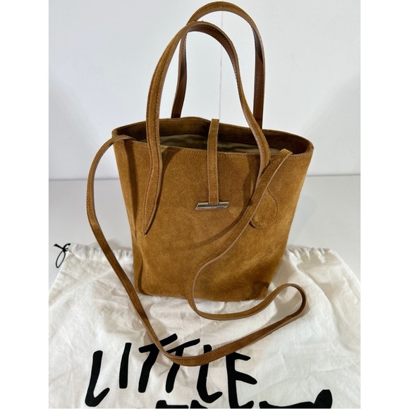 Little Liffner Sprout Tote Mini Chestnut Suede - Picture 4 of 15